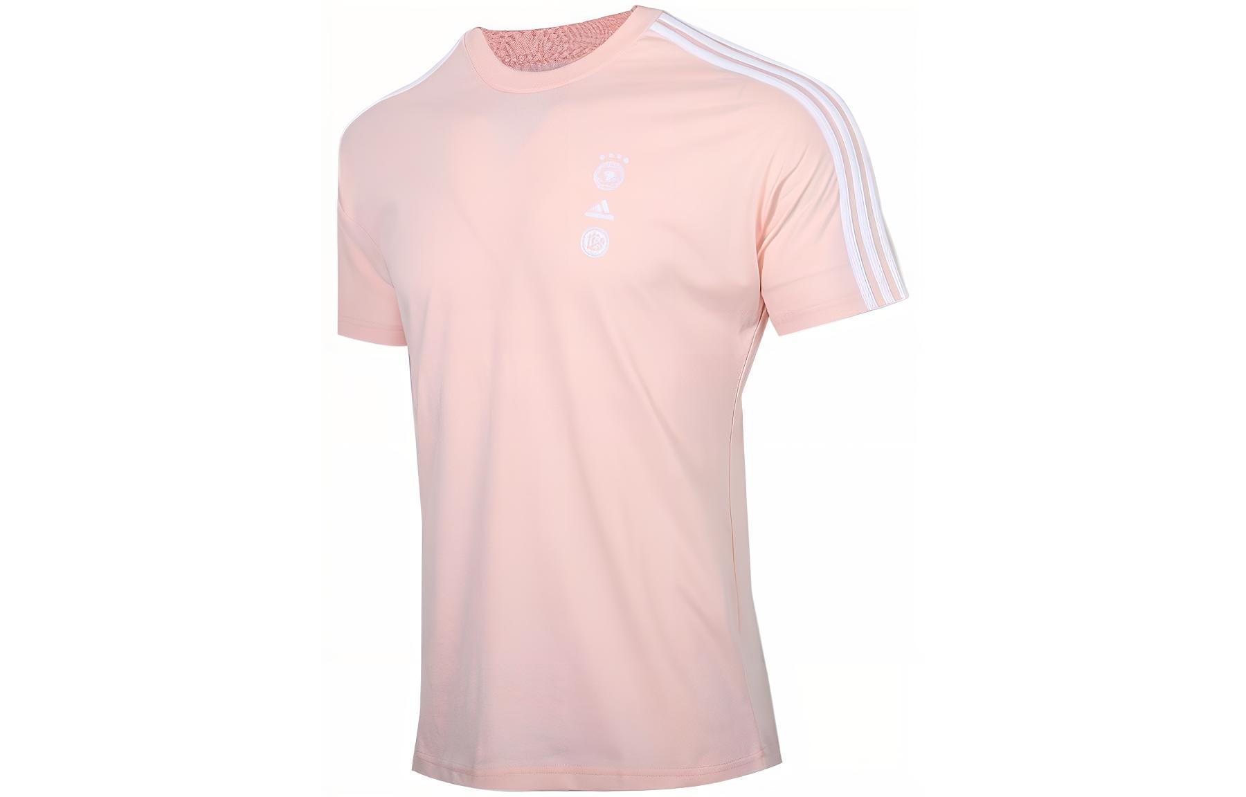 Adidas T Shirts Men s Pink Crew Neck Moderate Straight Fit FL2768 XL