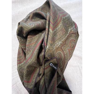 Used Daniel La Fort Paisley Pattern Stole Made In Italy