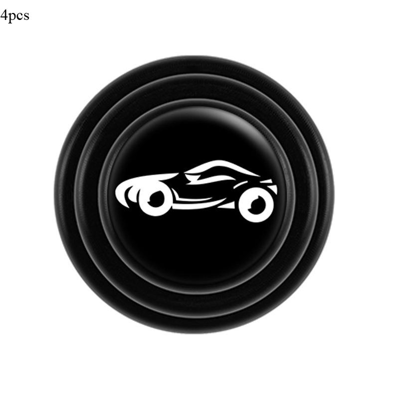 4Pcs/set Car Trunk Sound Insulation Pad Universal Car Door Shock Absorbing Gasket for VW Shockproof Thickening Cushion Stickers