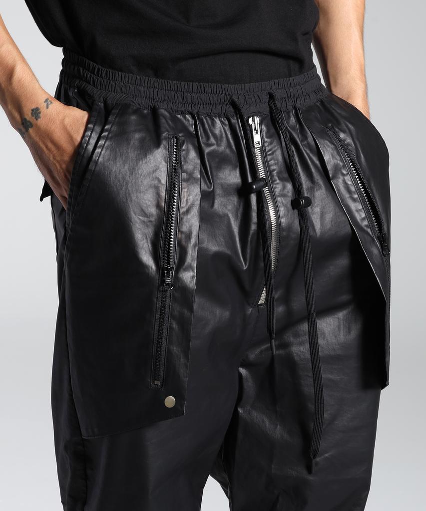 Now Bau Pastiche Carbon-Coated Pants Style