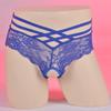 Women Mens Mesh Lace Sheer Briefs Cross-Dressers Femboy Sissy Lingerie Crotchless Panties Low Rise Hollow Out Low Rise Underwear