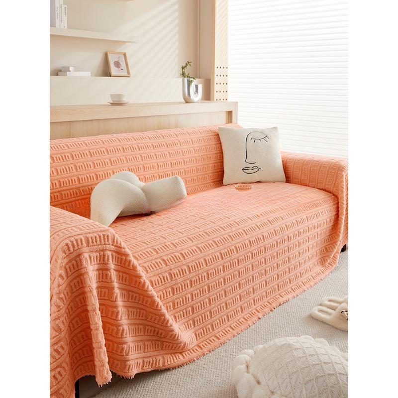 

Зимнее полотенце для дивана, нескользящее полное покрытие, универсальная подушка для дивана, универсальный пылезащитный чехол, тканевый плюшевый чехол для дивана 180*130cm