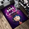 Personalized Name Magic Night Living Room Non-Slip Area Rug Soft Carpet for Bedroom Playroom Sofa Office Home Decor Doormat