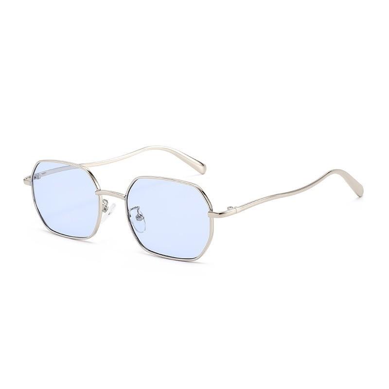 Hip Hop Geometric Sunglasses With Uv400 Protection For Outdoor Fashion Lovers
