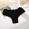 FINETOO Cotton Panties for Women Floral  Lace Briefs Comfortable Underwear Female Underpants Solid Color Pantys Lingerie S-XL