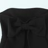 Robe moulante sans bretelles style européen et américain pour femmes printemps 2025 avec décoration nœud