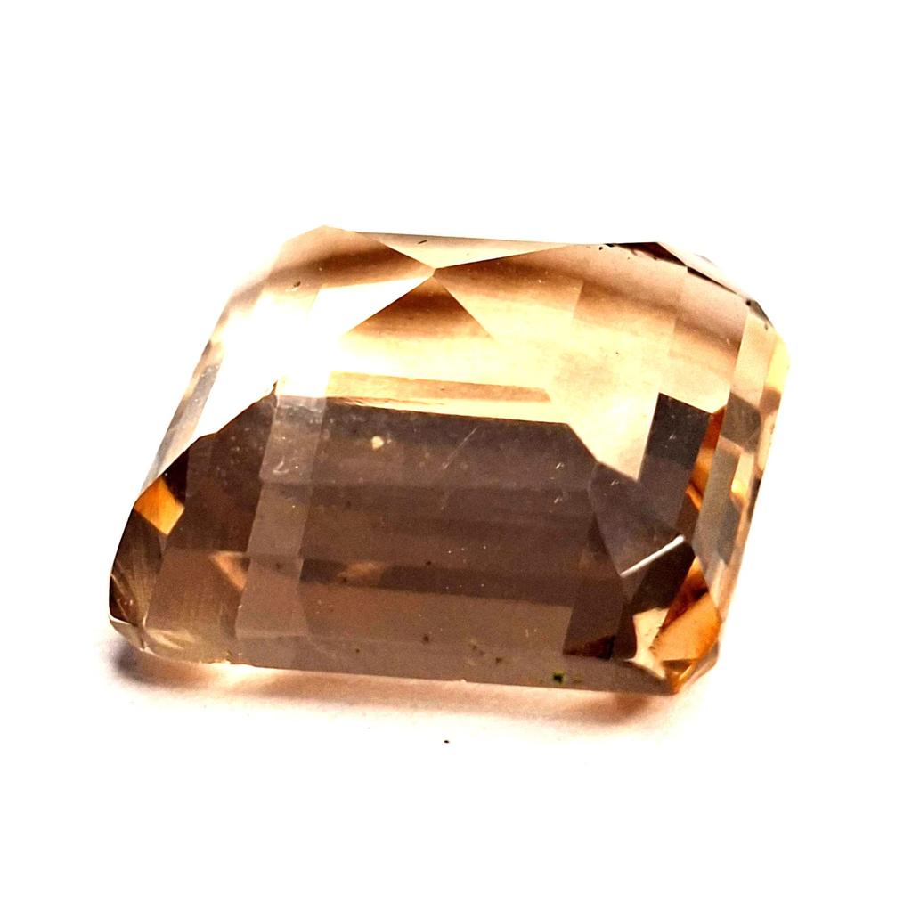 Light Brown Morganite Natural 15-17 Ct Square Cut Fabulous Certified Gemstone