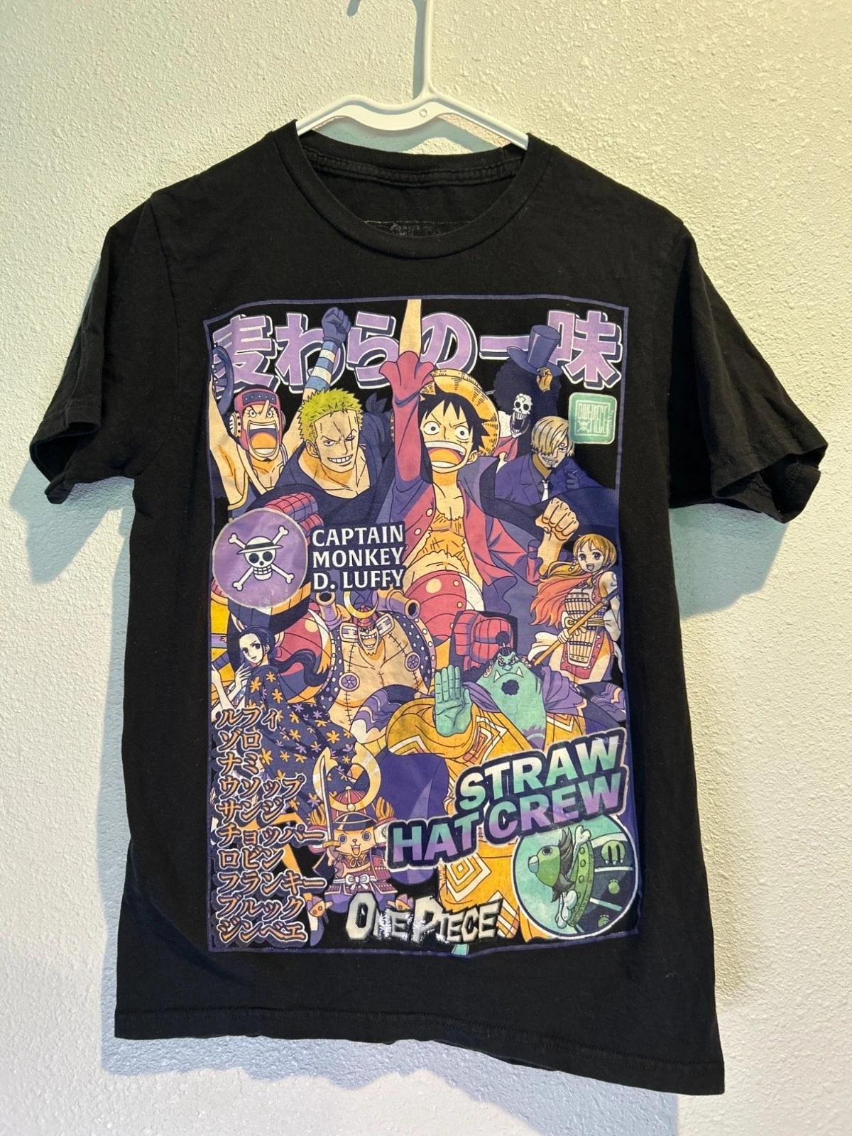 One Piece  Straw Hat Crew  Collage Graphic T-Shirt SMALL Ripple Junction S