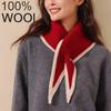 British Korean Triangle Scarf Niche Wool Triangular Scarf Women Headscarf Knitted Scarf Multi-Functional Warm Knitted Scarf