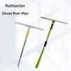 Glass Scratch Remover & Window Cleaning Tool with Telescopic Rod and Silicone Squeegee