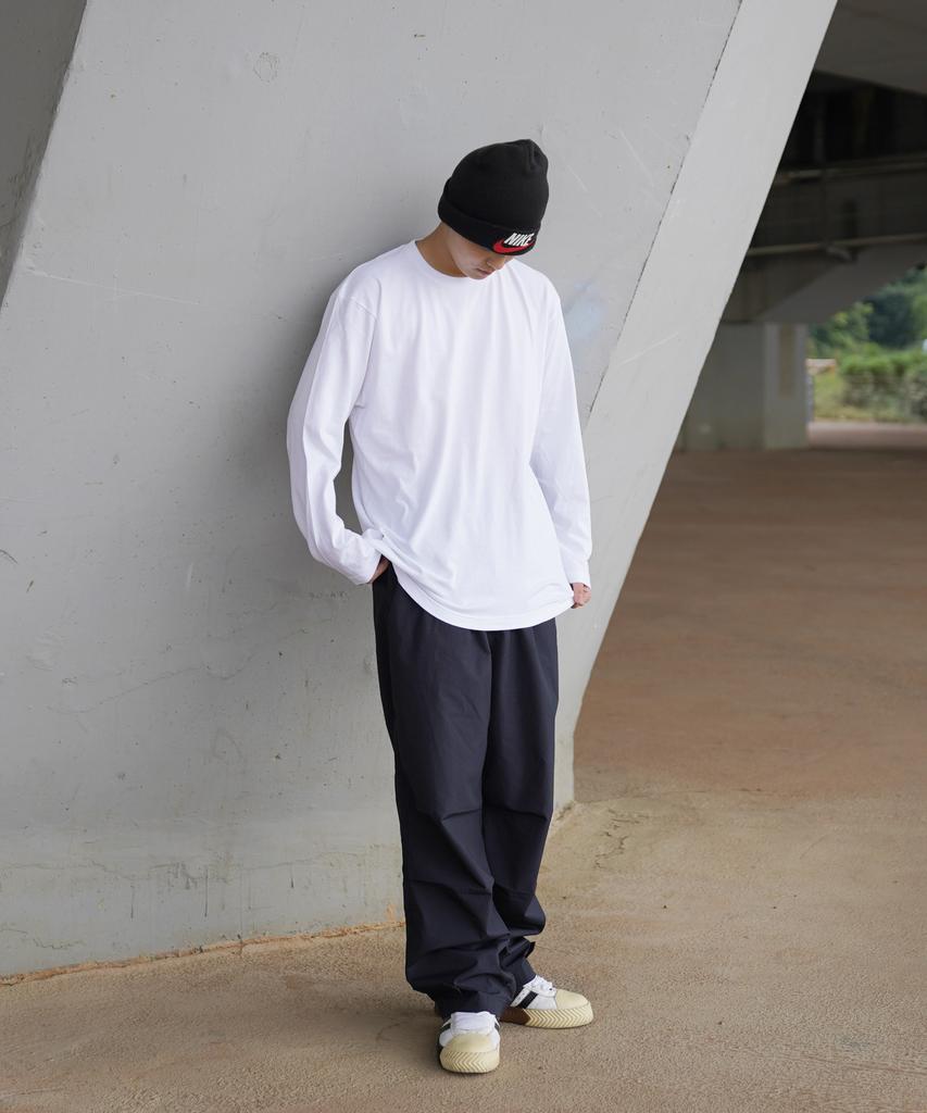 CREAM SODA LAB Solid Basic Long Sleeve White