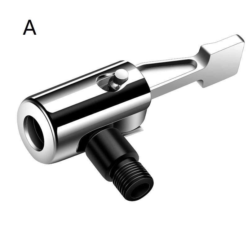 Universal Tire Inflator Air Chuck Quick Connect Valve Nozzle Lightweight Design for Travel Car Bike Tire Inflation