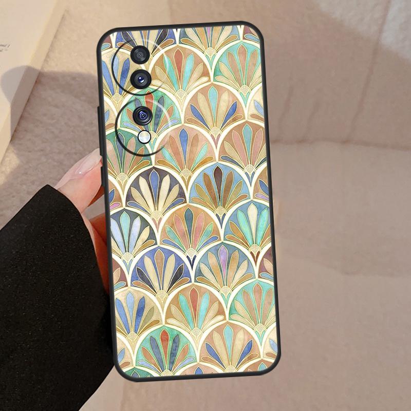 Gedämpfte Marokkanische Mosaikfliesen Für Honor Magic 7 Lite 6 5 V5 Hülle Für Honor 400 200 Pro 90 70 50 X8a X8b X9a X9b X9c Abdeckung
