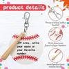 36 Pieces Keychain Blank Kit with Lobster Clasp Accessory Boys Girls Fans