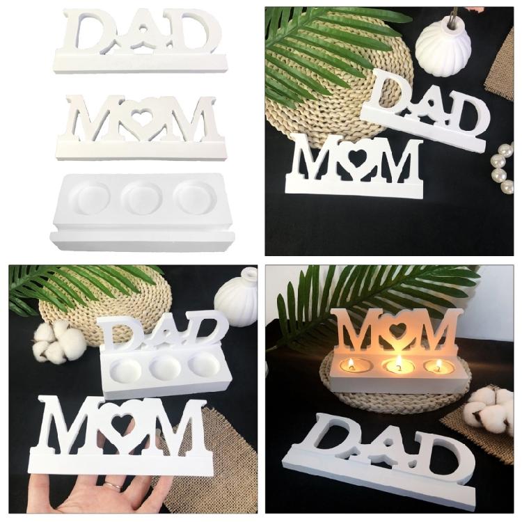 Candle Holder Molds with Base for Crafting Candle Holder