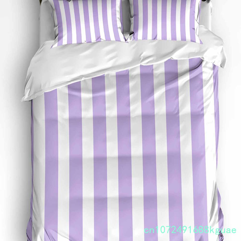Purple Flower Lavender Romance Duvet Cover With Pillow Case Custom 3pcs Bedding Set Quilt Cover Double Bed Home Textile