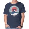 Unisex Crew Neck T-Shirt Mountain Tech Graphic Short Sleeve Casual Tee