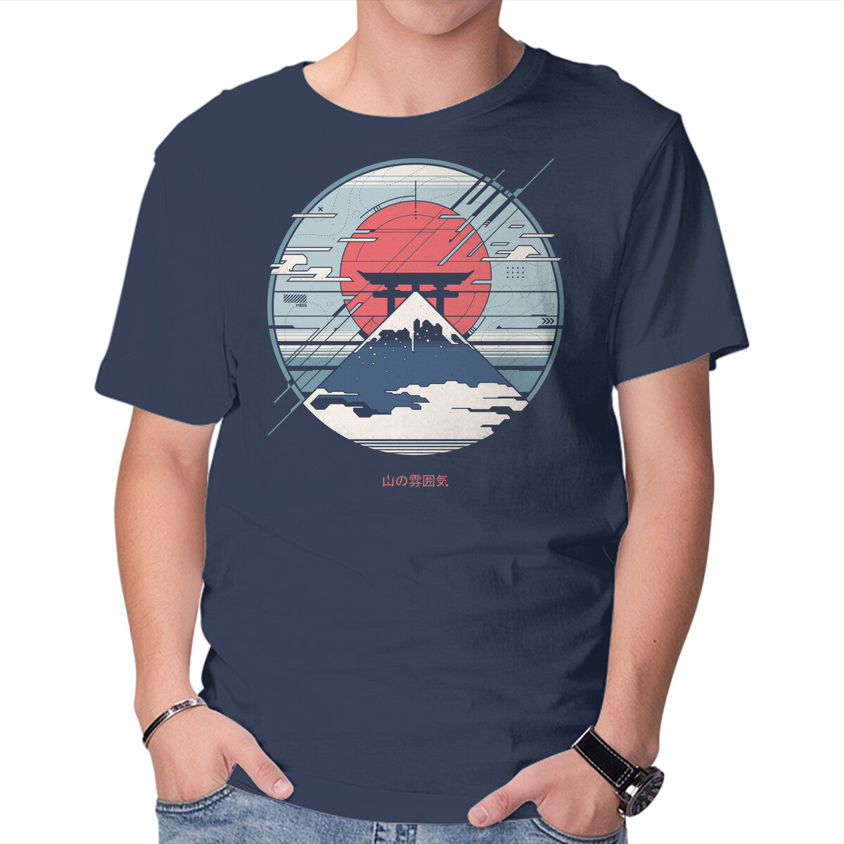 Unisex Crew Neck T-Shirt Mountain Tech Graphic Short Sleeve Casual Tee XXXL