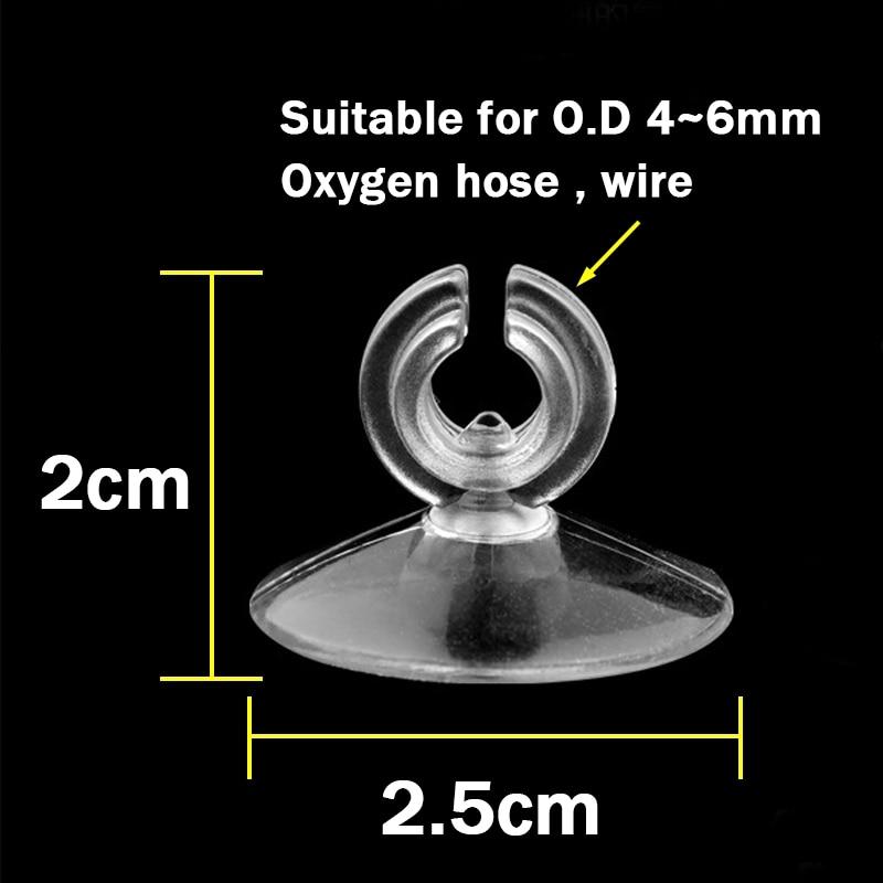 

5 шт. Присоска для аквариума для 4 мм трубки воздуховода, держатель для проводов, используемая присоска для стеклянной поверхности, товары для рыб НОВИНКА белый