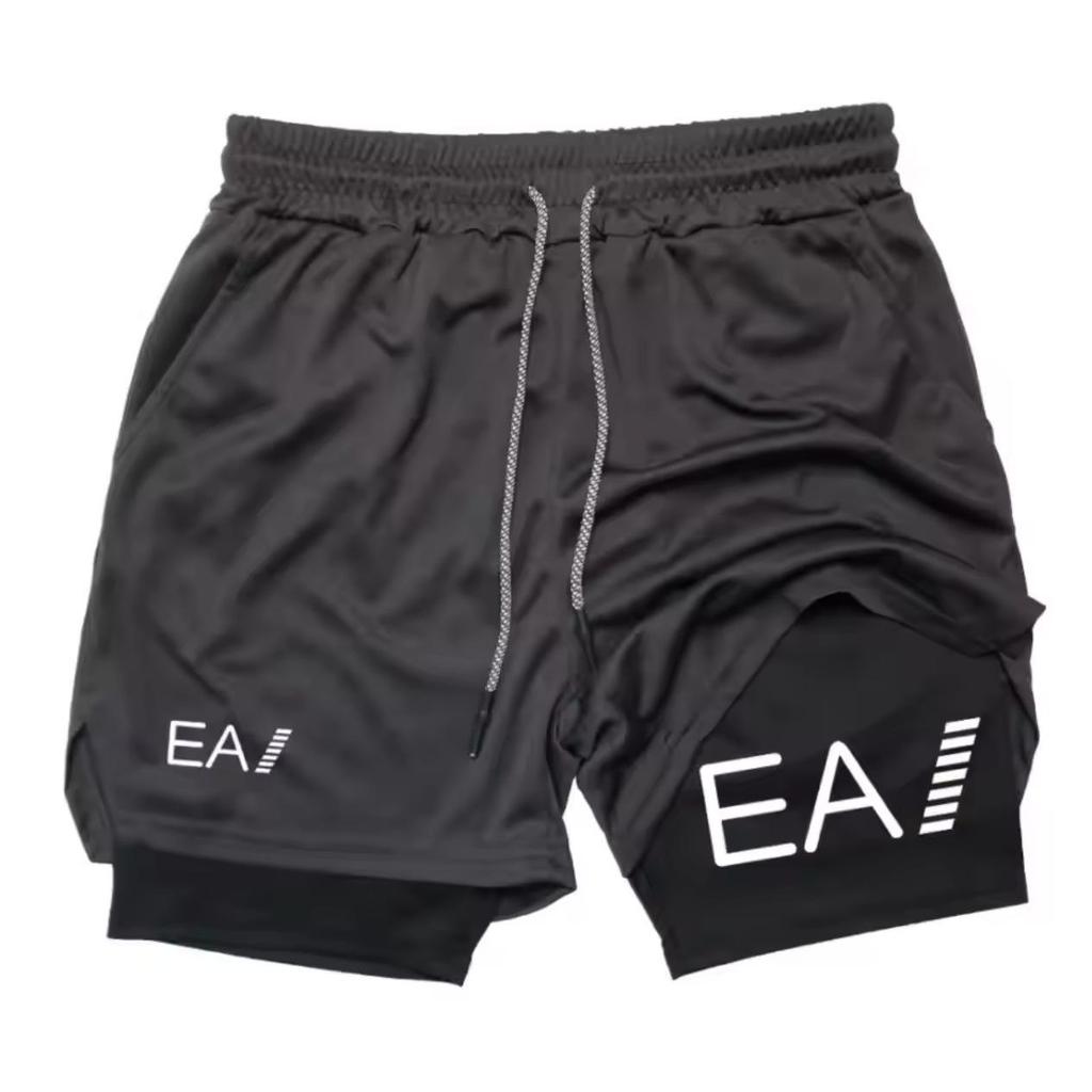 2025 Herrars Snabbtorkande Sommar Sportshorts: Basket, Fitness, Löpning Två-i-ett Fritidsbyxor