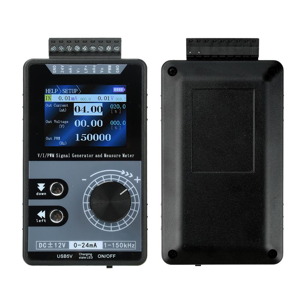 PWM Pulse Signal Generator PWM Current and Voltage 2-inch Colour Screen Signal Generator 0-20mA 4-20mA 0-10V Type-C Port