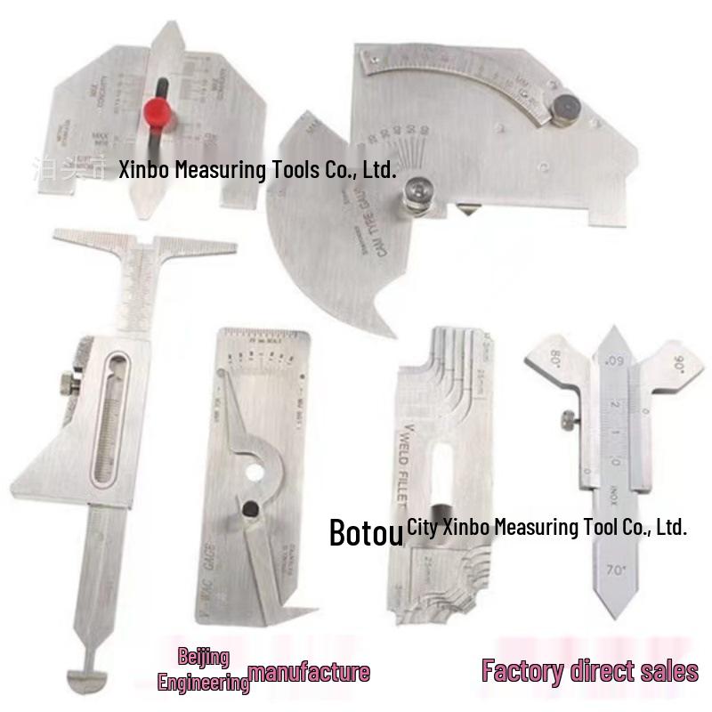 

Набір для контролю зварних швів та вимірювання перепадів: Набір із 6 предметів: Штангенциркуль та Шаблон для радіусів MG-11 Metric