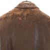 Lawton 40s Vintage U-shape leather jacket 34 Brown TALON ZIP Men's Used