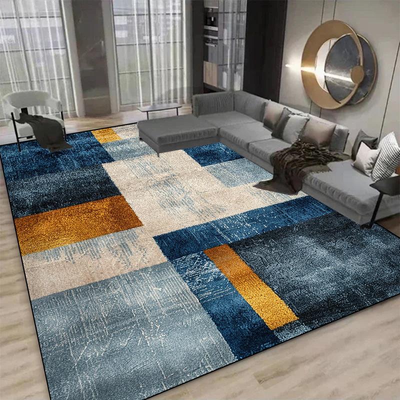 Modern Abstract Carpets For Living Room Large Area Decoration Parlor Sofa Floor Mats Washable Bedroom Rug Anti-Slip Kitchen Mat