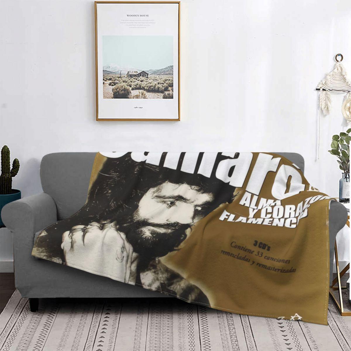 

Креветки Острова Певец Камарон Де Ла Исла Мягкое фланелевое покрывало Диванное одеяло для подарка Все сезоны