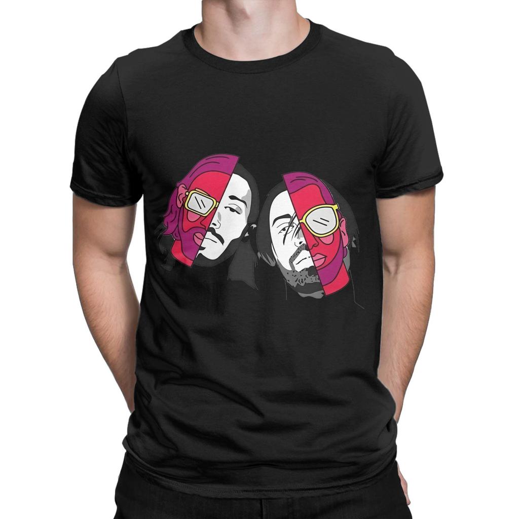 PNL Two Neon Brothers    T-Shirt Men Rapper  Vintage Cotton Tee Shirt Round Collar Short Sleeve T Shirt Plus Size Clothes