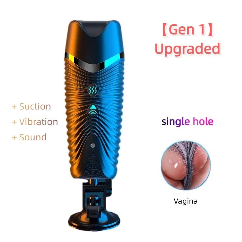 Male Automatic Sucking Masturbator, Realistic Blowjob Sex Toy with Heating & Vibration for Men