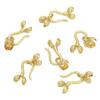 Copper Flower Bud Closure Clasps Charms DIY For Women Earring Making Supplies for DIY Jewelry Making