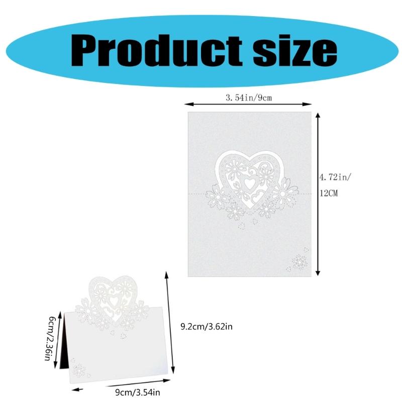 50Pcs Heart Shape Table Number Cards Wedding Table Number Card For Table Setting Wine Glass Christmas Wedding Decoration