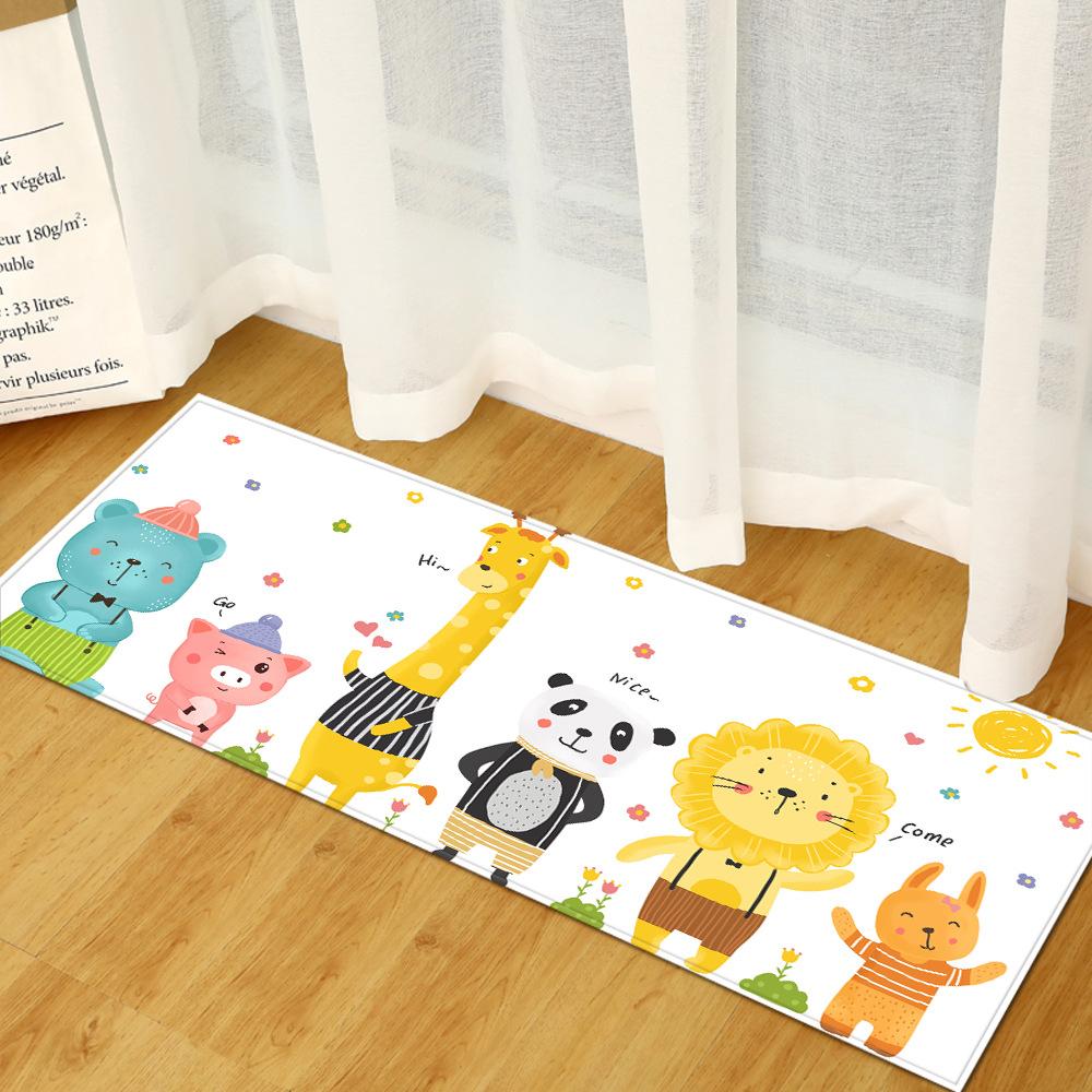 Water Absorption Non-Slip Entry Door Mat Toilet Kitchen Floor Mat Bedroom Living Room Carpet