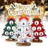 Wooden Christmas Tree With Iron Bells Cute Three-Dimensional Xmas Ornaments Christmas Party Home Shopping Mall Decor