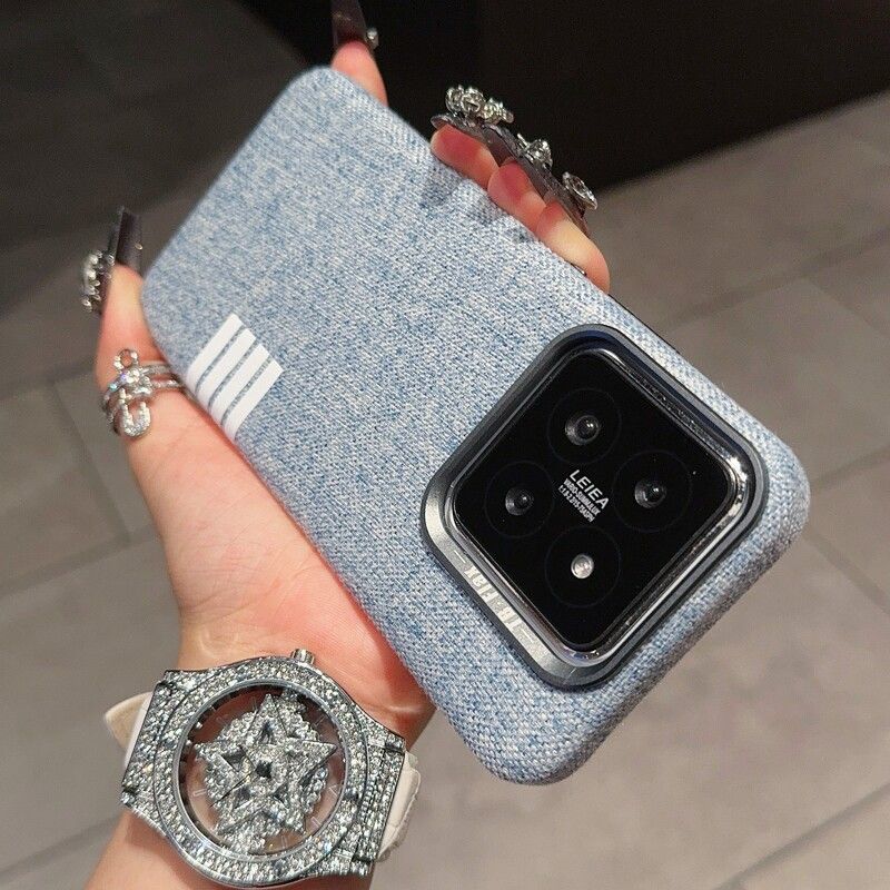 

Premium Sense Linen Pattern Is Suitable for Xiaomi Mi 14pro Mobile Phone Case Xiaomi13 Hard Case Magnetic Charging Metal Mirror Mi 13 Pro