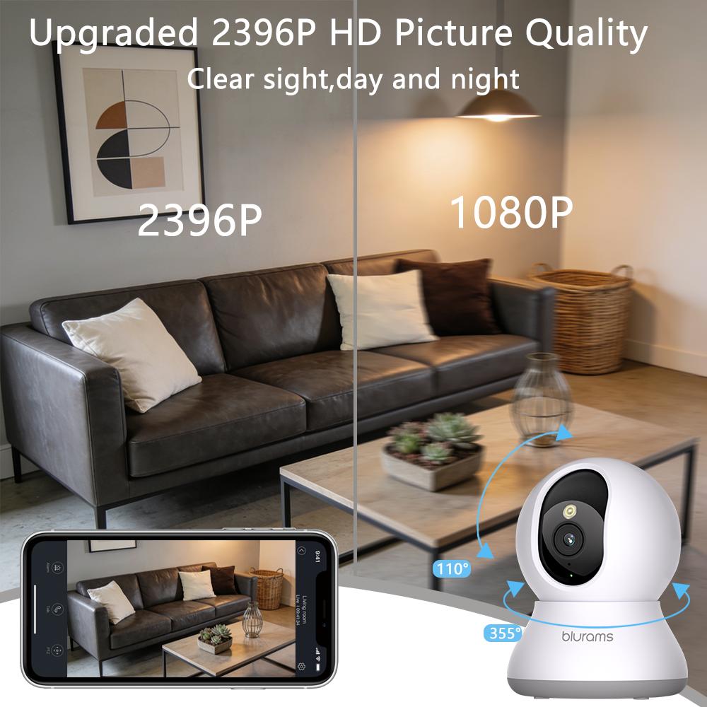 Boykeep Intelligente Heimkamera, Intelligent und Vollfarbunterstützung Voll Duplex Sprechanlage und Echounterdrückung, Grundlegende KI-Funktionen