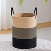 Cotton Rope Laundry Basket - Large Capacity Woven Storage for Clothes, Toys, and Sundries