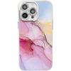 Electroplating Fine Hole Marble Pattern Suitable for IPhone16promax Mobile Phone Case IMD Apple 15 Anti Fall Protection Case