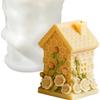 3D HoneycombHut Candle Mold DIY Beehive Candle Mold Silicone Bee Flowers Standing House Home Decorations Realistic Candle Mold