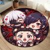 Tokyo Ghoul Round Area Rug Carpet Rug For Living Room Bedroom Sofa Playroom Decor Nonslip Floor Mat