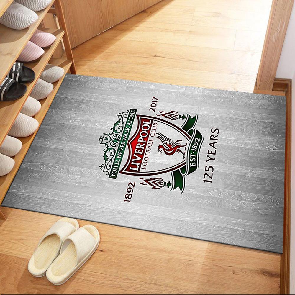 Liverpool Football Club Teppich Geeignet für Dekoration Zimmer Küche Spielzimmer Wohnzimmer Rutschfester Teppich Büro Heimdekoration