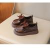 Kids Girls Princess Leather Shoes British Style Soft Sole Casual Low Top Flats