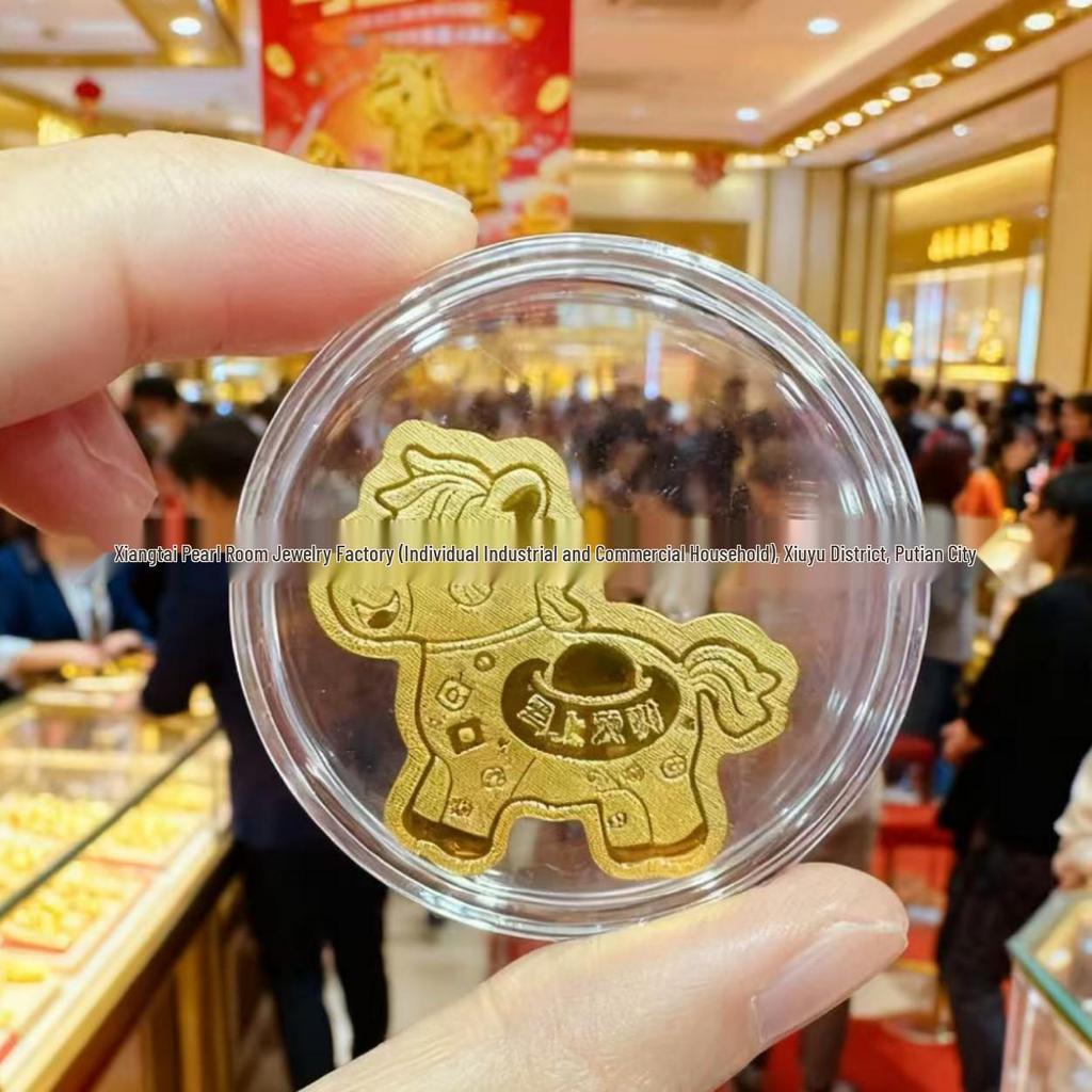 Year of the Horse Gold Phone Sticker - Prosperity Princess New Year Zodiac Gift