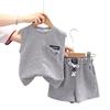Sommer Baby Mädchen Kleidung Kinder Jungen Weste Shorts 2-teilige/Sets Säuglingsoutfits Kleinkind Freizeit Sportkostüm Kinder Trainingsanzüge