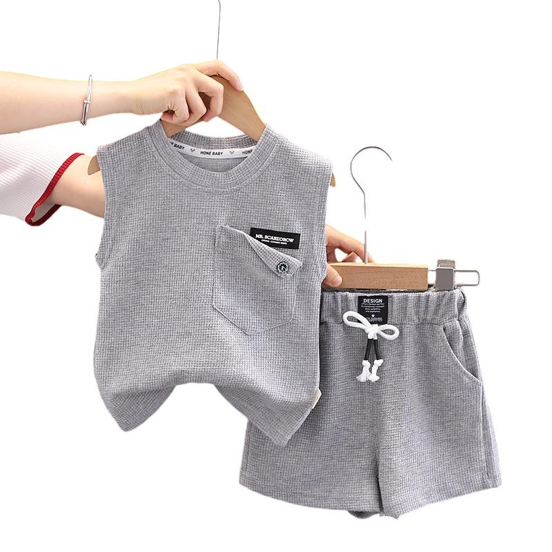 Summer Baby Girls Clothes Children Boys Vest Shorts 2Pcs/Sets Infant Outfits Toddler Casual Sports Costume Kids Tracksuits