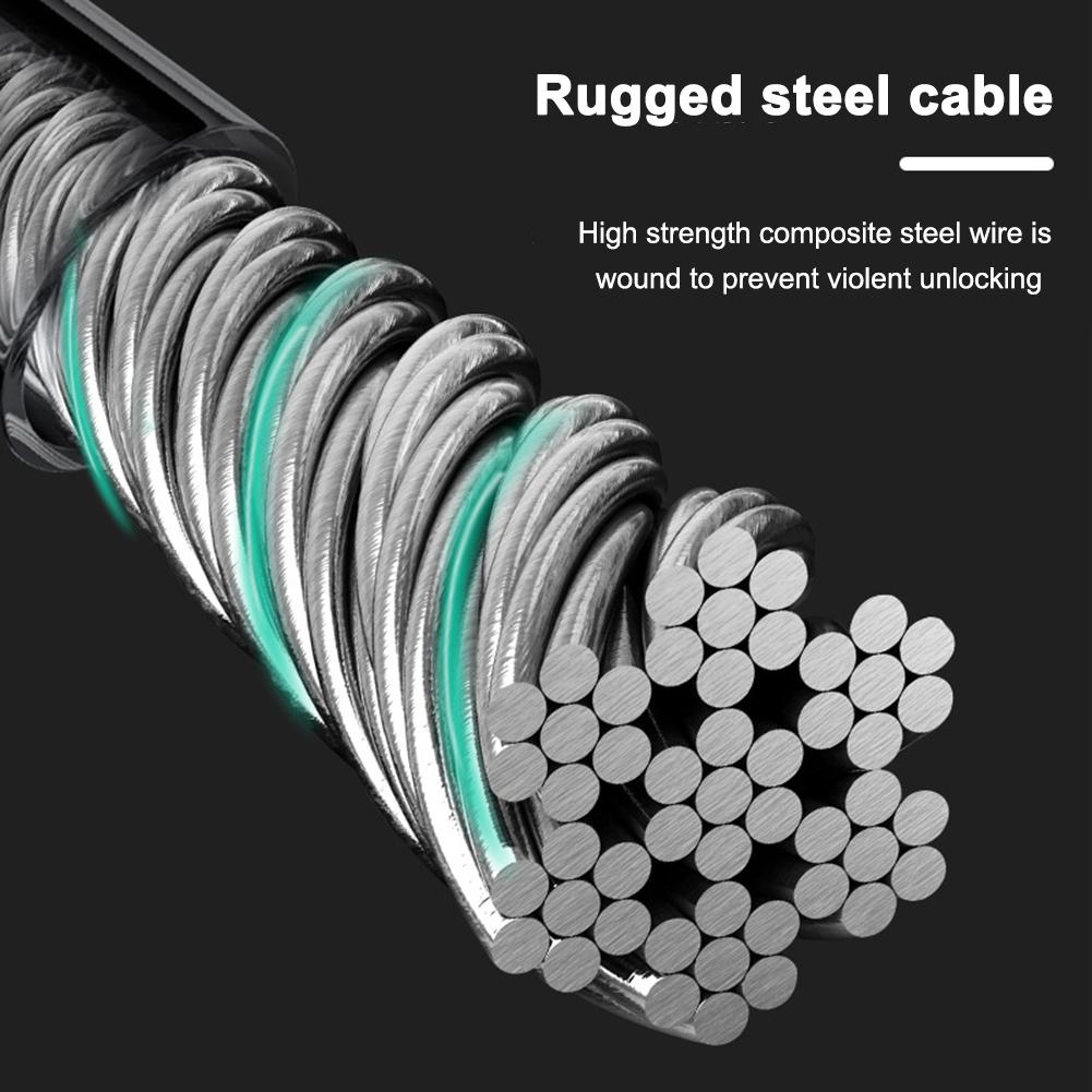 Diebstahlschutz Mountainbike Zahlenschlösser Universell Roller Draht Passwortschloss