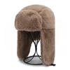 Winter Warm Ear Protector Head Cap For Men Women Outdoor Thick Windproof Warm Cycling Cap Retro Pilot Locomotive Warm Cap
