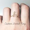 SUNUQ Fashion 26 Letter Opening Rings Stainless Steel Girls Love Retro Jewelry Gifts for Men Women Jewelry Set Birthday/&Valentines Day