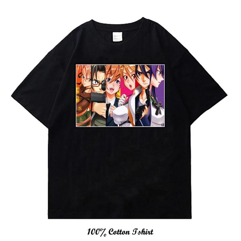 Highschool of the Dead Komuro Takashi Anime Print T-Shirt | Unisex 100% Cotton Casual Short Sleeve Streetwear Top